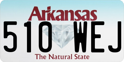 AR license plate 510WEJ