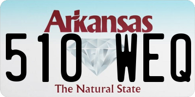 AR license plate 510WEQ