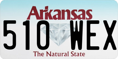 AR license plate 510WEX