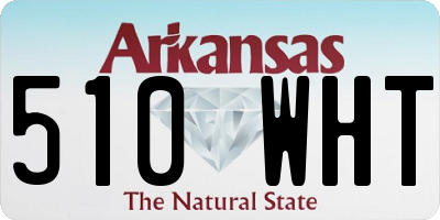 AR license plate 510WHT