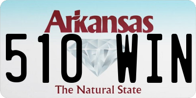 AR license plate 510WIN