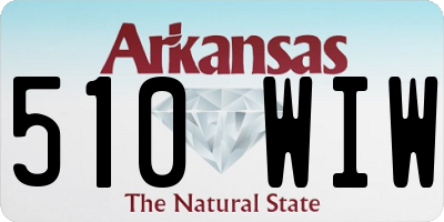 AR license plate 510WIW