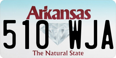 AR license plate 510WJA