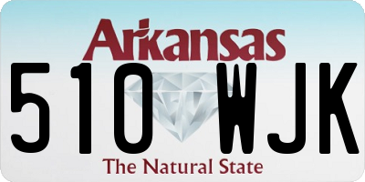 AR license plate 510WJK