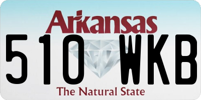 AR license plate 510WKB