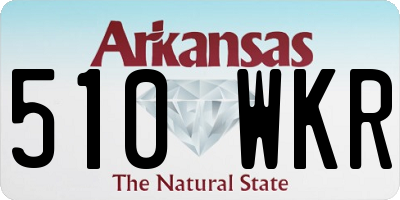 AR license plate 510WKR