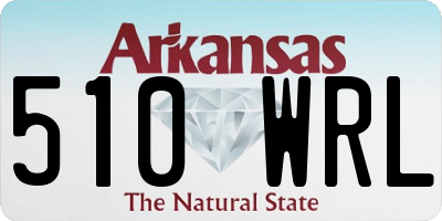 AR license plate 510WRL