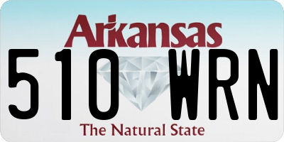 AR license plate 510WRN