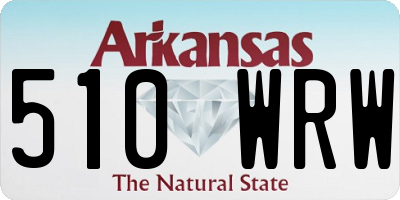 AR license plate 510WRW