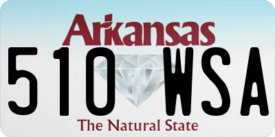 AR license plate 510WSA