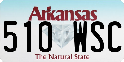 AR license plate 510WSC