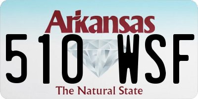 AR license plate 510WSF