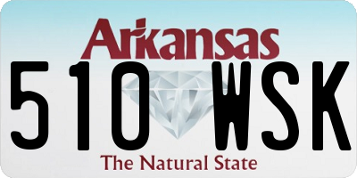 AR license plate 510WSK
