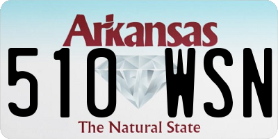 AR license plate 510WSN