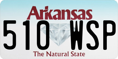 AR license plate 510WSP