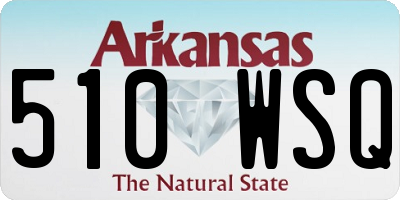 AR license plate 510WSQ