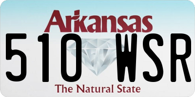 AR license plate 510WSR