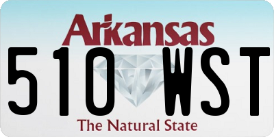 AR license plate 510WST