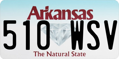 AR license plate 510WSV