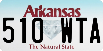 AR license plate 510WTA