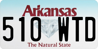 AR license plate 510WTD