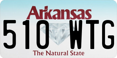 AR license plate 510WTG