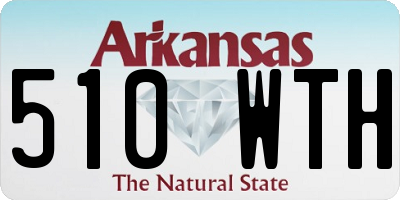 AR license plate 510WTH