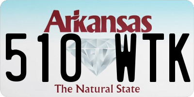 AR license plate 510WTK