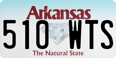 AR license plate 510WTS