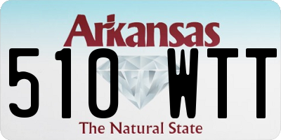 AR license plate 510WTT