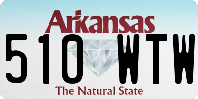 AR license plate 510WTW