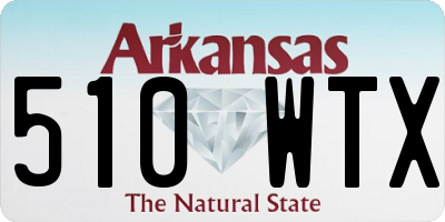 AR license plate 510WTX