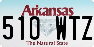 AR license plate 510WTZ