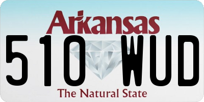 AR license plate 510WUD