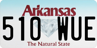 AR license plate 510WUE