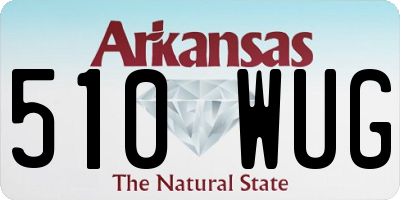 AR license plate 510WUG