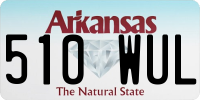 AR license plate 510WUL