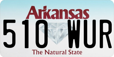 AR license plate 510WUR