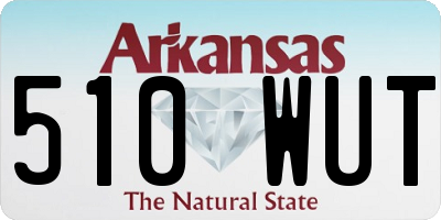 AR license plate 510WUT