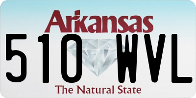 AR license plate 510WVL