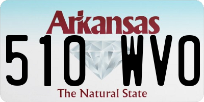 AR license plate 510WVO