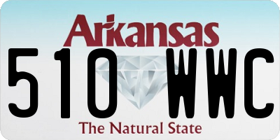 AR license plate 510WWC