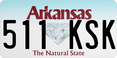AR license plate 511KSK
