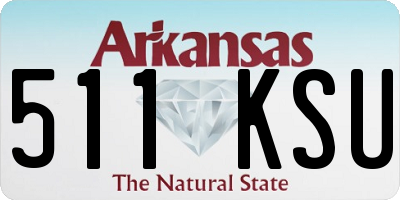 AR license plate 511KSU