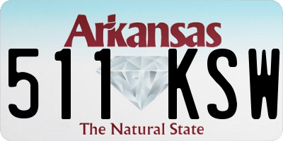 AR license plate 511KSW