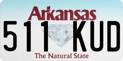 AR license plate 511KUD