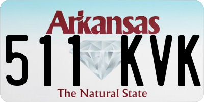 AR license plate 511KVK