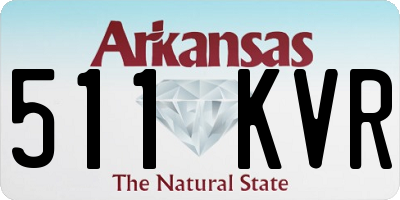 AR license plate 511KVR