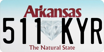 AR license plate 511KYR