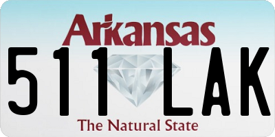 AR license plate 511LAK